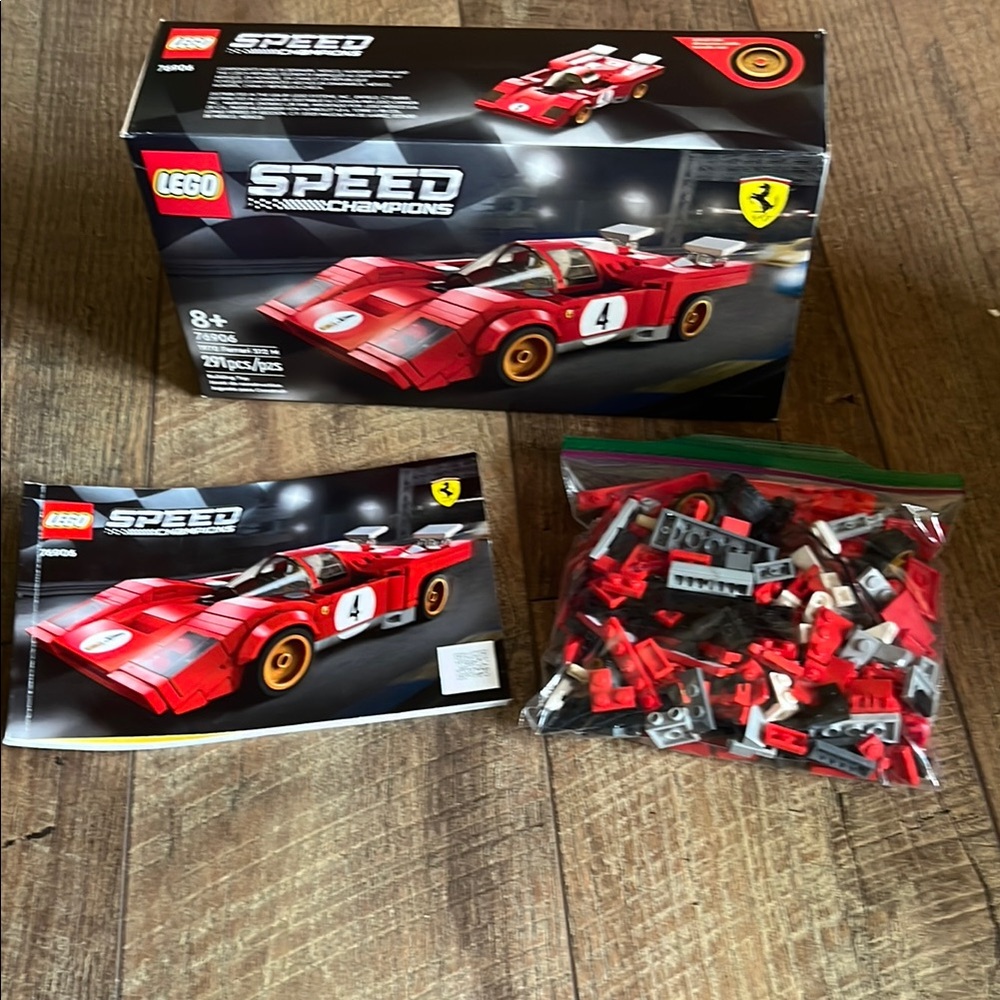 LEGO Speed Champions Red Ferrari Building Set